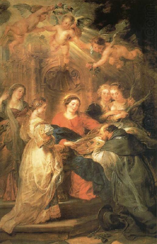 Peter Paul Rubens Aparicion of Maria to San IIdefonso china oil painting image